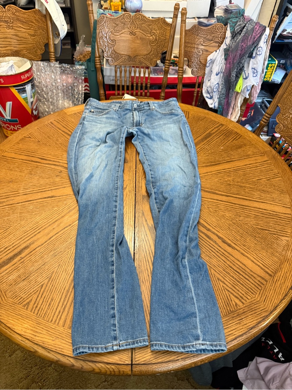 Ag Adriano Goldschmied Light Blue Flare Jeans